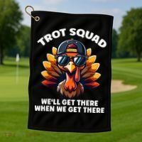 Thanksgiving Turkey Running Outfit Gear Costume Turkey Trot Golf Towel thumb 1