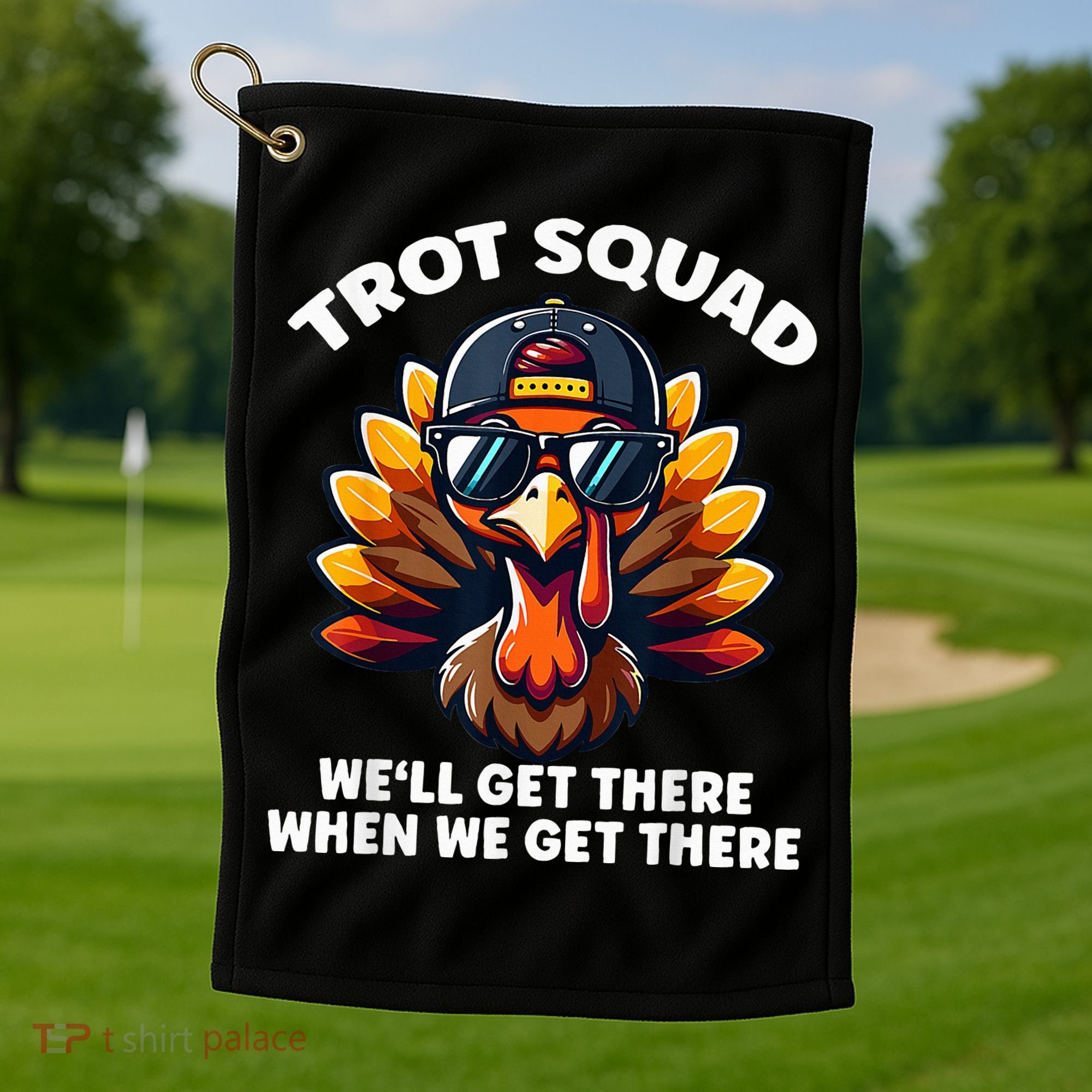 Thanksgiving Turkey Running Outfit Gear Costume Turkey Trot Golf Towel