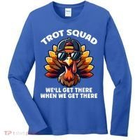 Thanksgiving Turkey Running Outfit Gear Costume Turkey Trot Women's Long Sleeve Shirt thumb 0