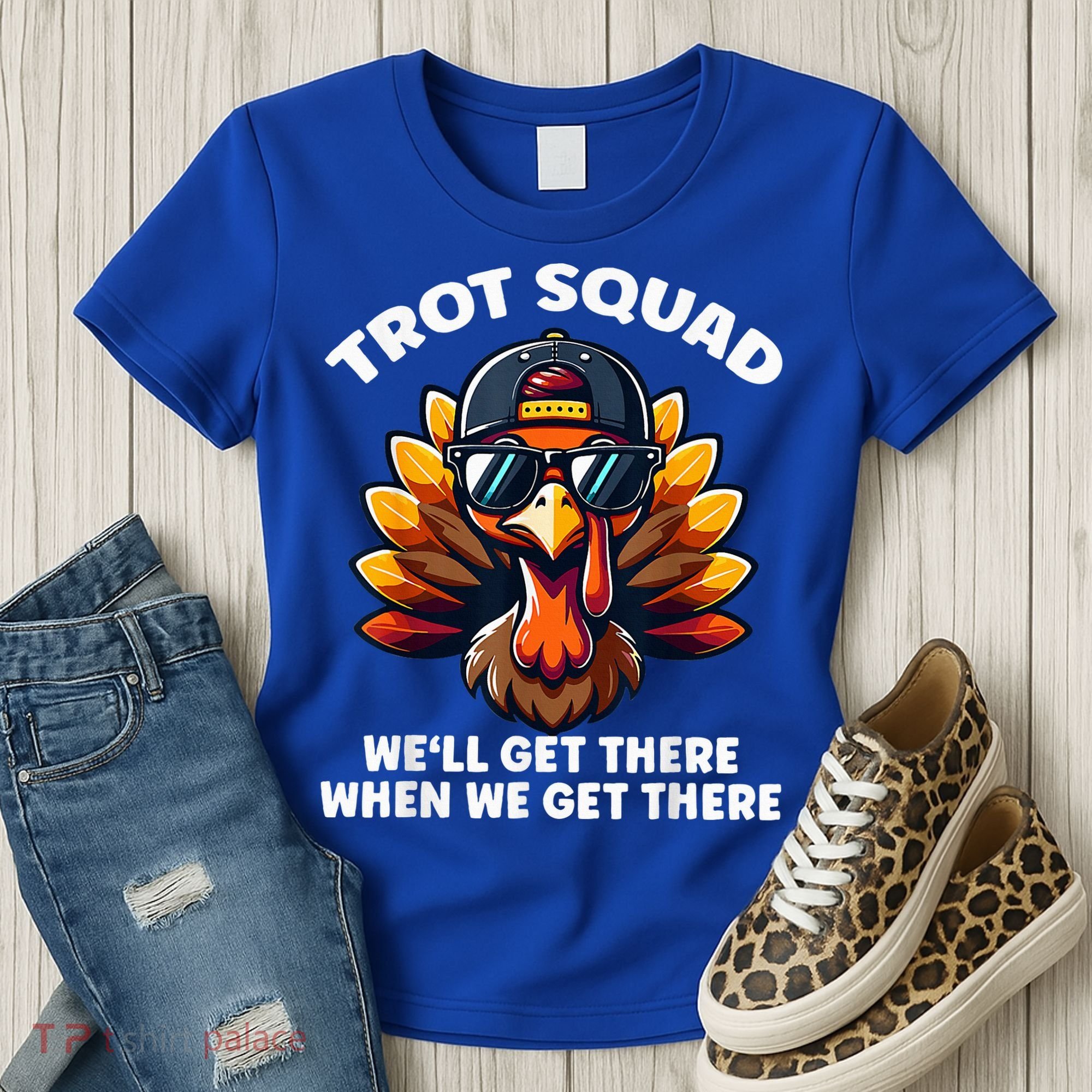 Thanksgiving Turkey Running Outfit Gear Costume Turkey Trot Women's T-Shirt