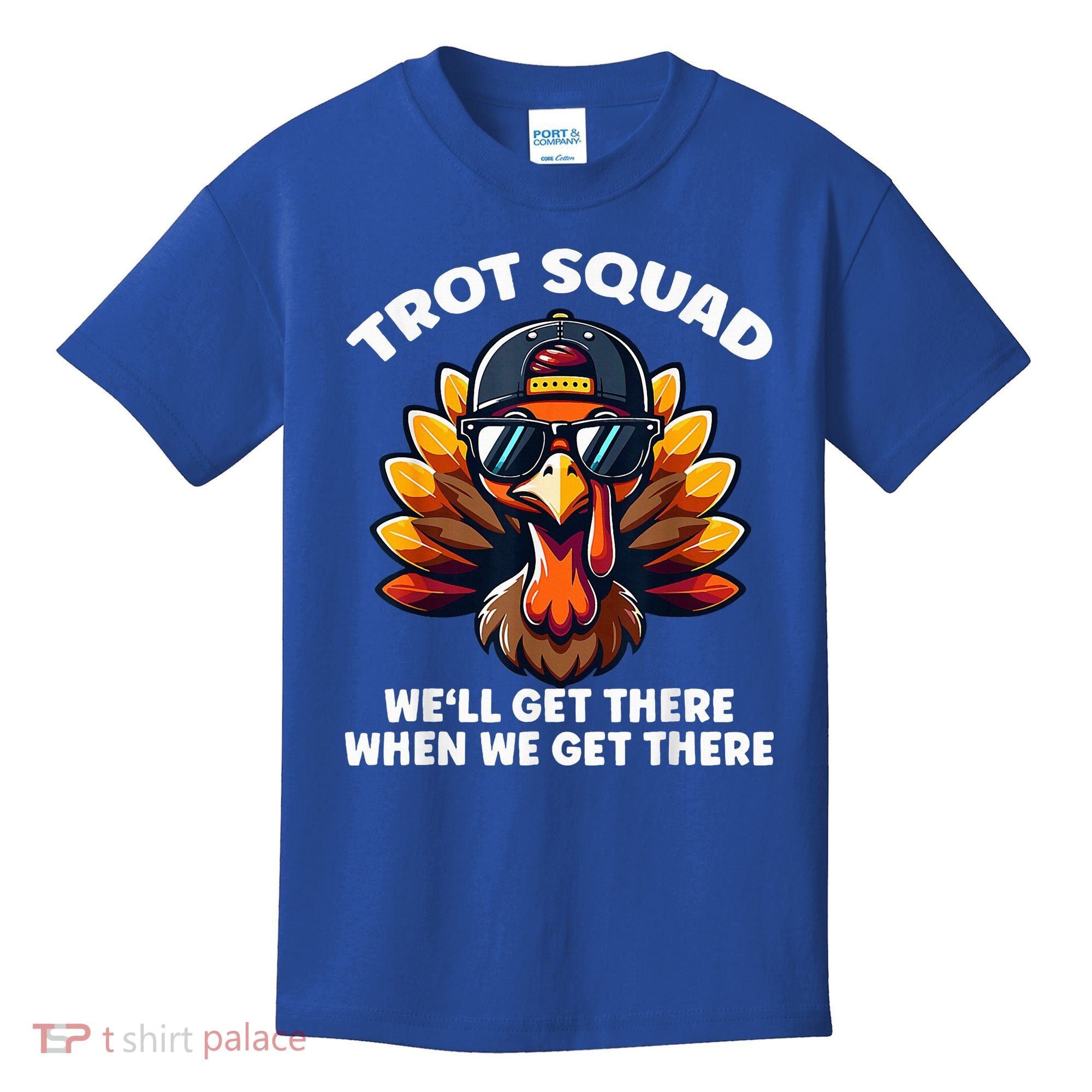 Thanksgiving Turkey Running Outfit Gear Costume Turkey Trot Kids T-Shirt