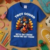 Thanksgiving Turkey Running Outfit Gear Costume Turkey Trot Kids T-Shirt thumb 3