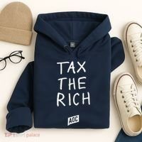 Tax The Rich AOC Hoodie thumb 4