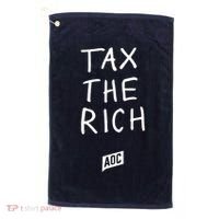 Tax The Rich AOC Golf Towel thumb 0