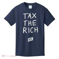 Tax The Rich AOC Kids T-Shirt thumb 0