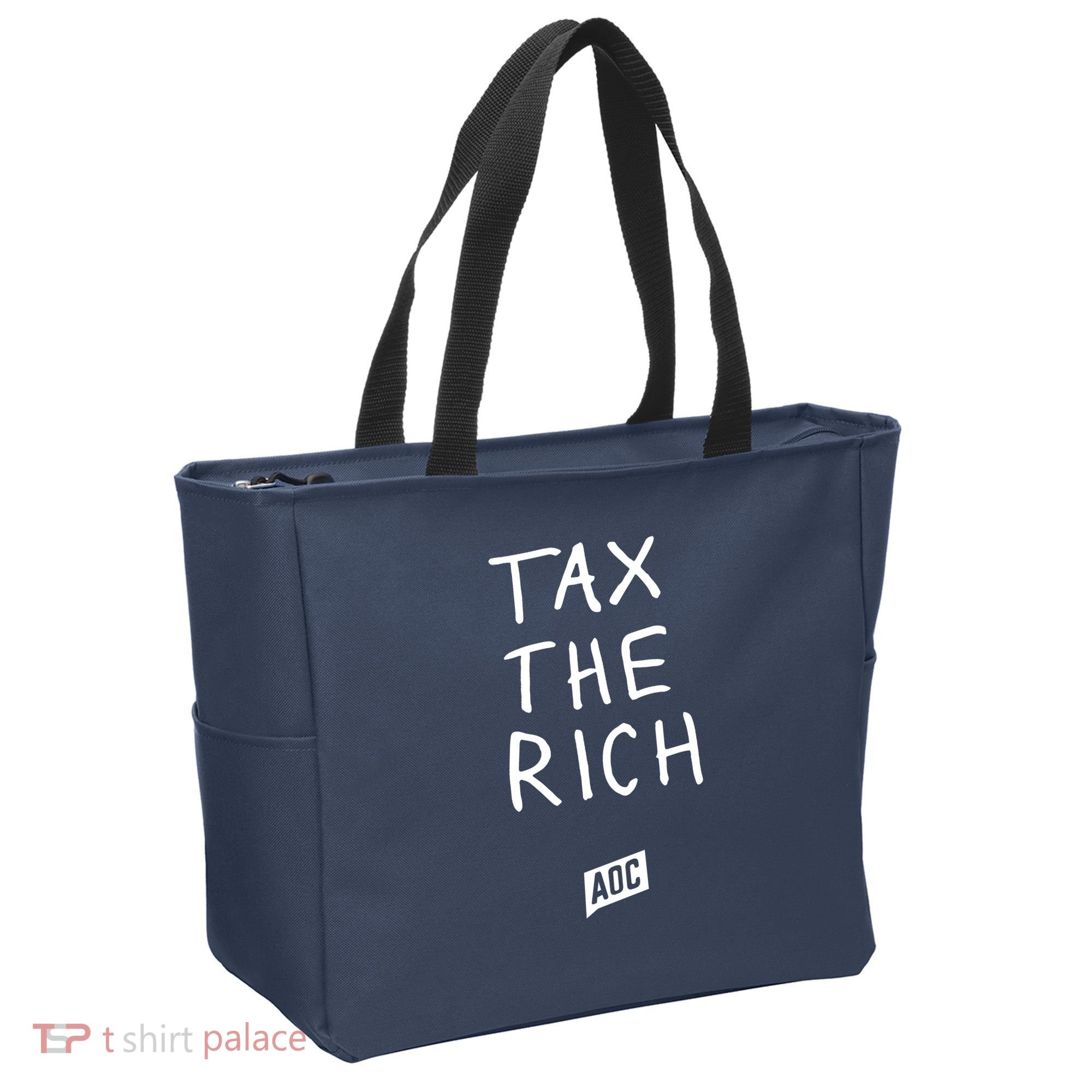 Tax The Rich AOC Tote Bag