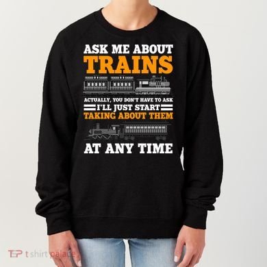 Train Traintracks Rail System Railroads Track Railcar Gift Women's Sweatshirt