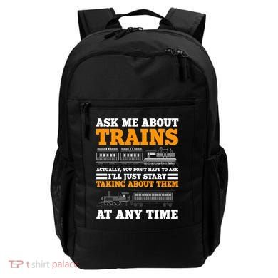 Train Traintracks Rail System Railroads Track Railcar Gift Backpack