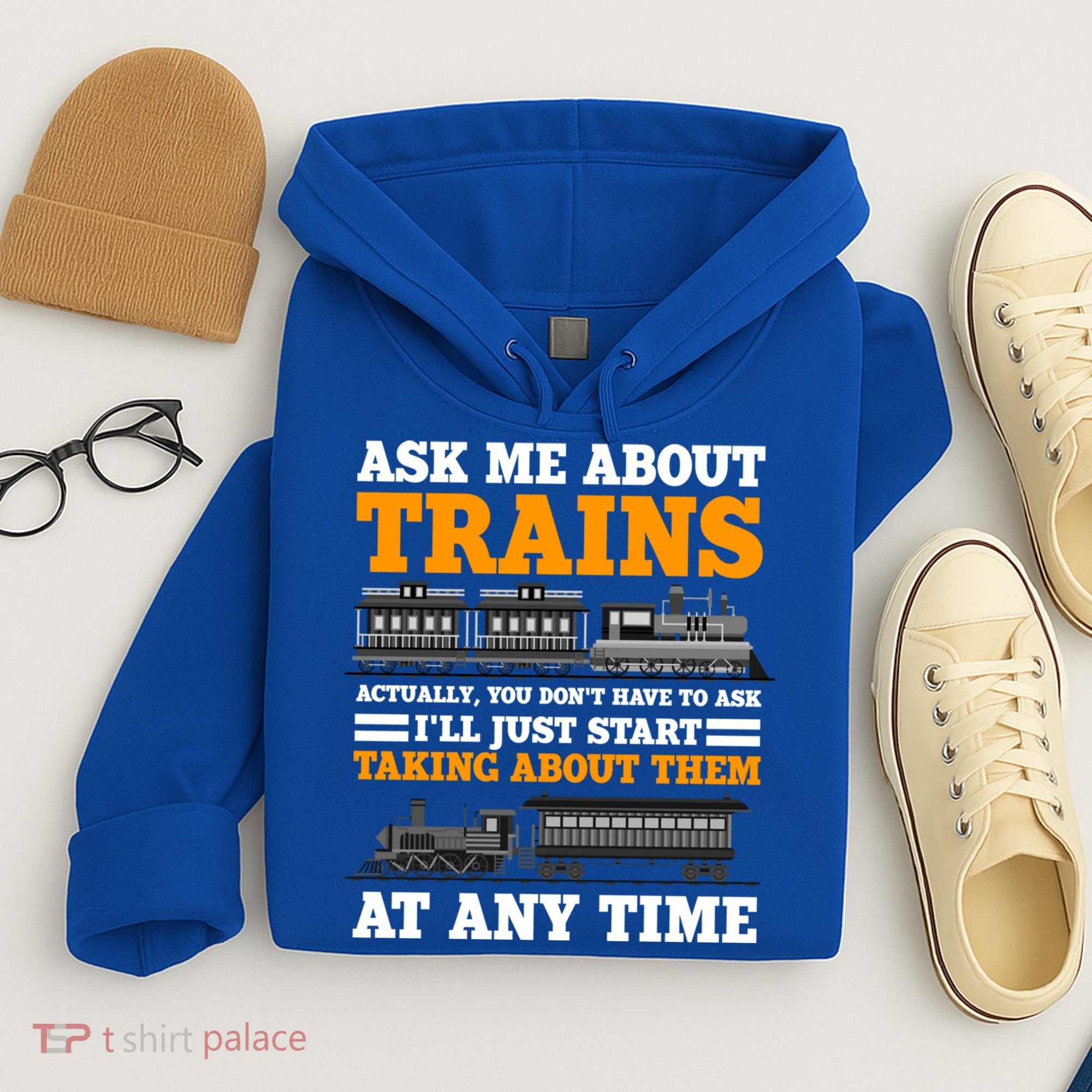 Train Traintracks Rail System Railroads Track Railcar Gift Hoodie