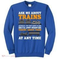 Train Traintracks Rail System Railroads Track Railcar Gift Sweatshirt thumb 0