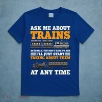 Train Traintracks Rail System Railroads Track Railcar Gift T-Shirt thumb 5