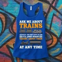 Train Traintracks Rail System Railroads Track Railcar Gift Women's Tank Top thumb 3