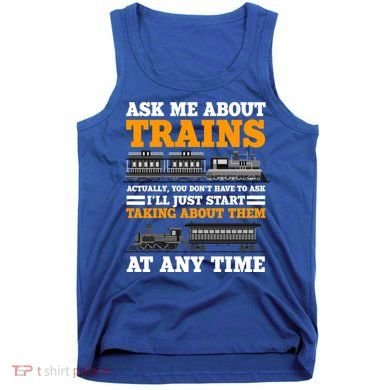 Train Traintracks Rail System Railroads Track Railcar Gift Tank Top