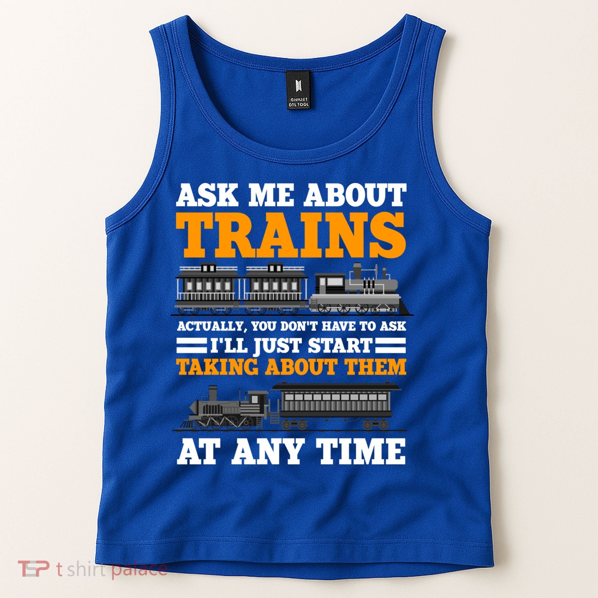 Train Traintracks Rail System Railroads Track Railcar Gift Tank Top
