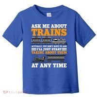 Train Traintracks Rail System Railroads Track Railcar Gift Toddler T-Shirt thumb 0