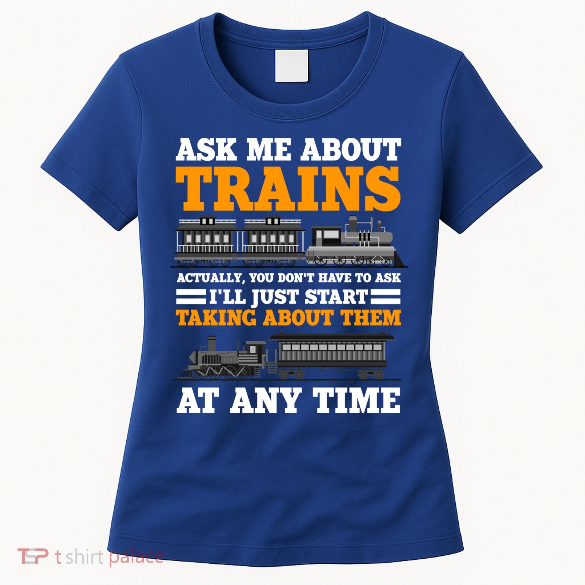 Train Traintracks Rail System Railroads Track Railcar Gift Women's T-Shirt