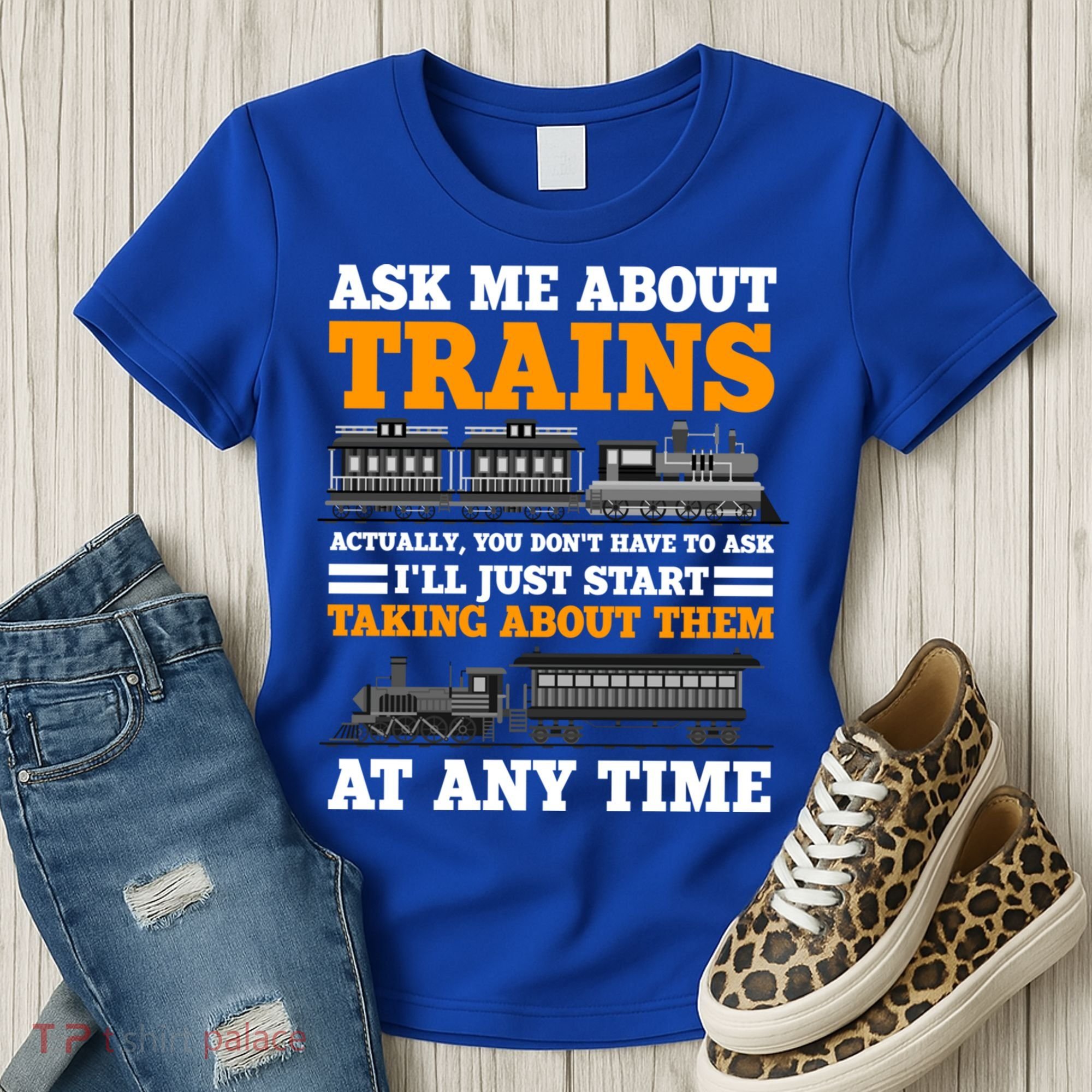 Train Traintracks Rail System Railroads Track Railcar Gift Women's T-Shirt