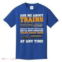 Train Traintracks Rail System Railroads Track Railcar Gift Kids T-Shirt thumb 0