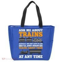 Train Traintracks Rail System Railroads Track Railcar Gift Tote Bag thumb 0
