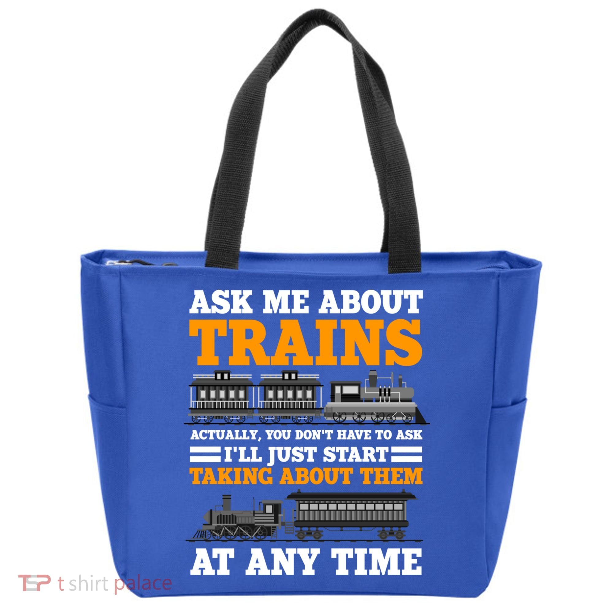 Train Traintracks Rail System Railroads Track Railcar Gift Tote Bag