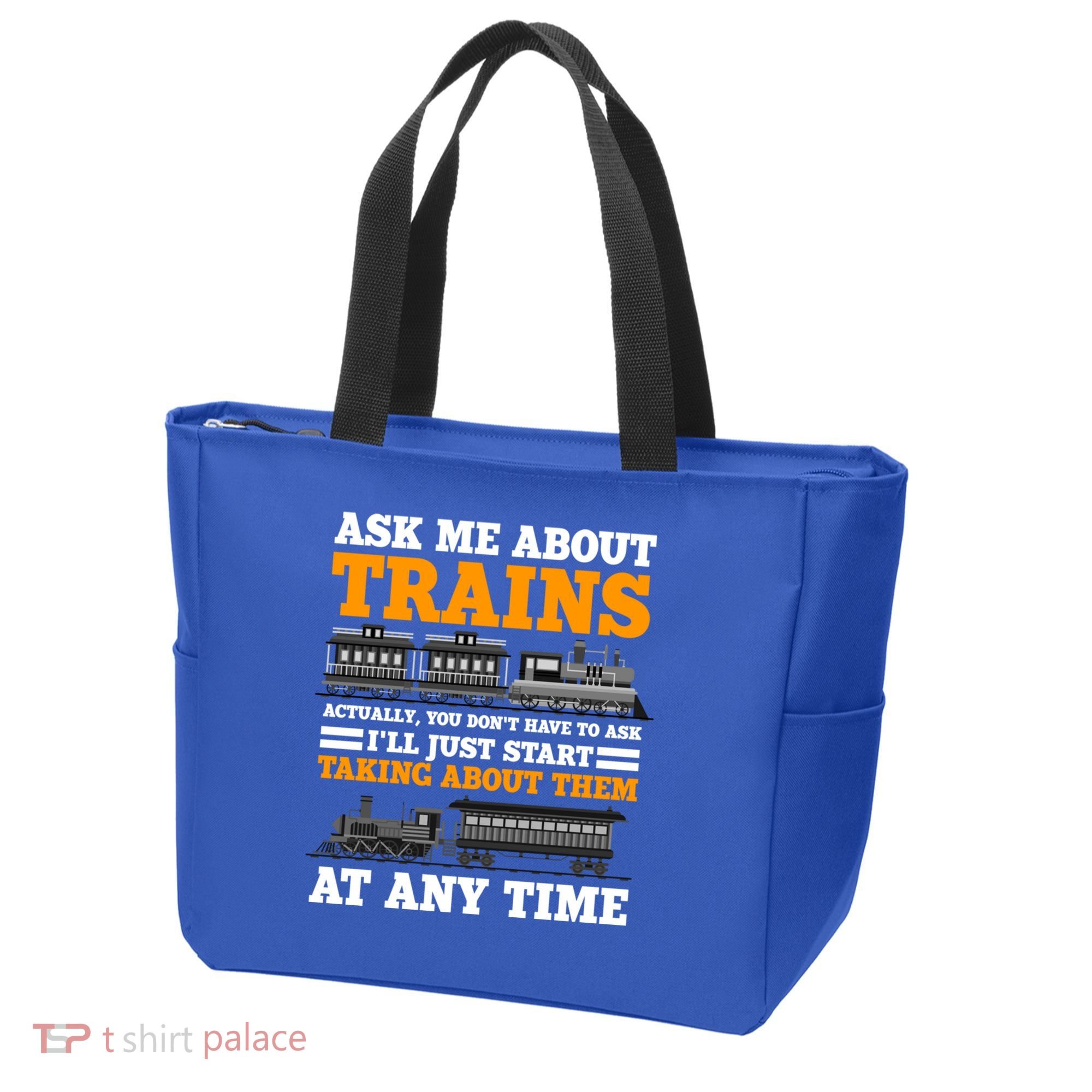 Train Traintracks Rail System Railroads Track Railcar Gift Tote Bag