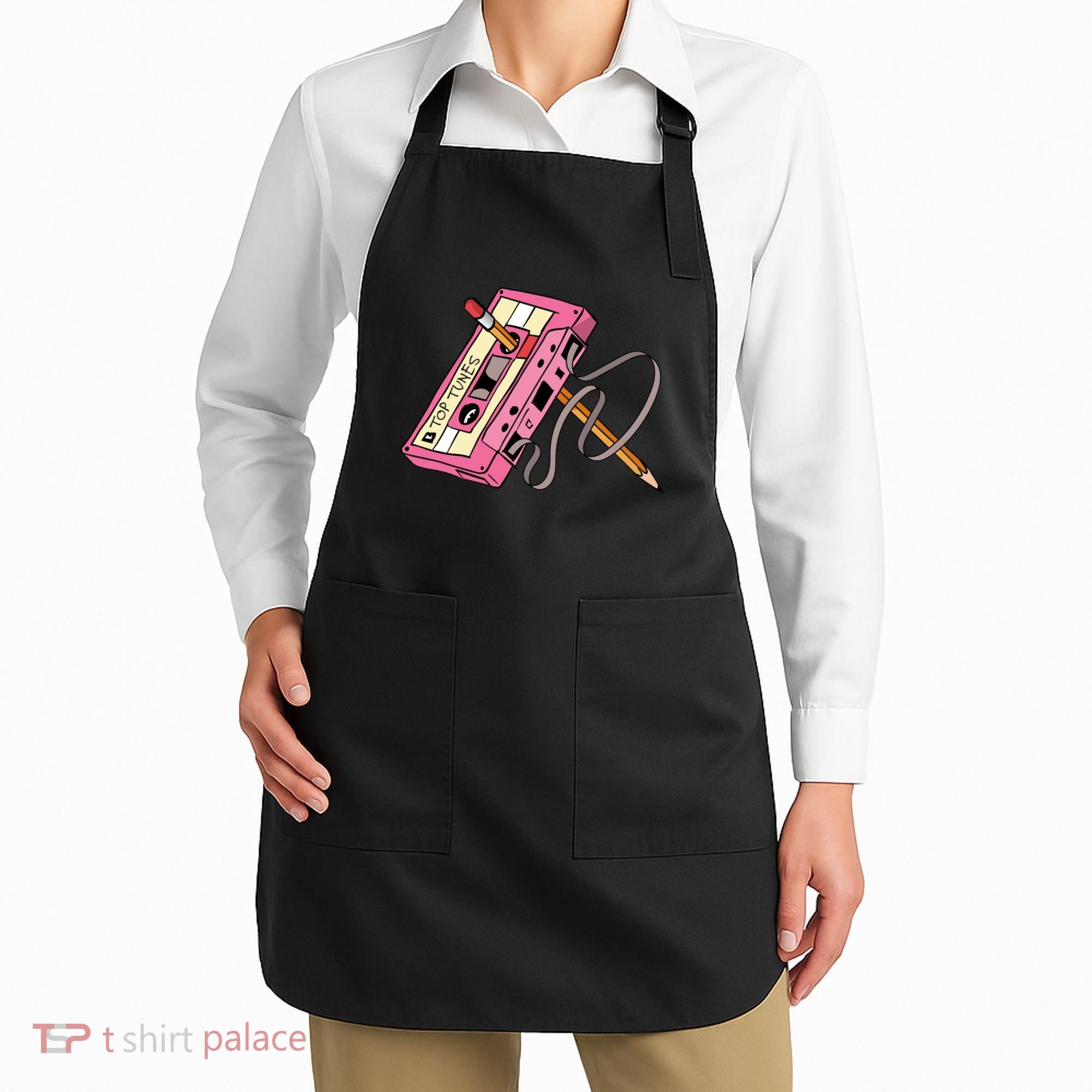 Top Tunes Retro 80s Back To School Apron