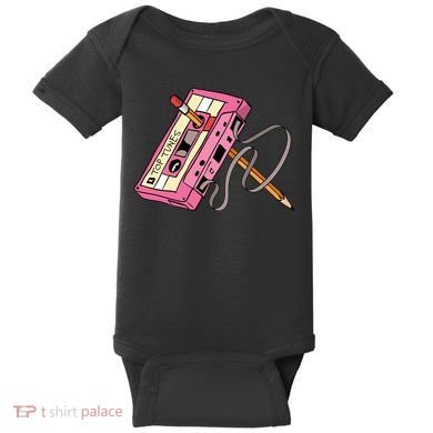 Top Tunes Retro 80s Back To School Baby Bodysuit