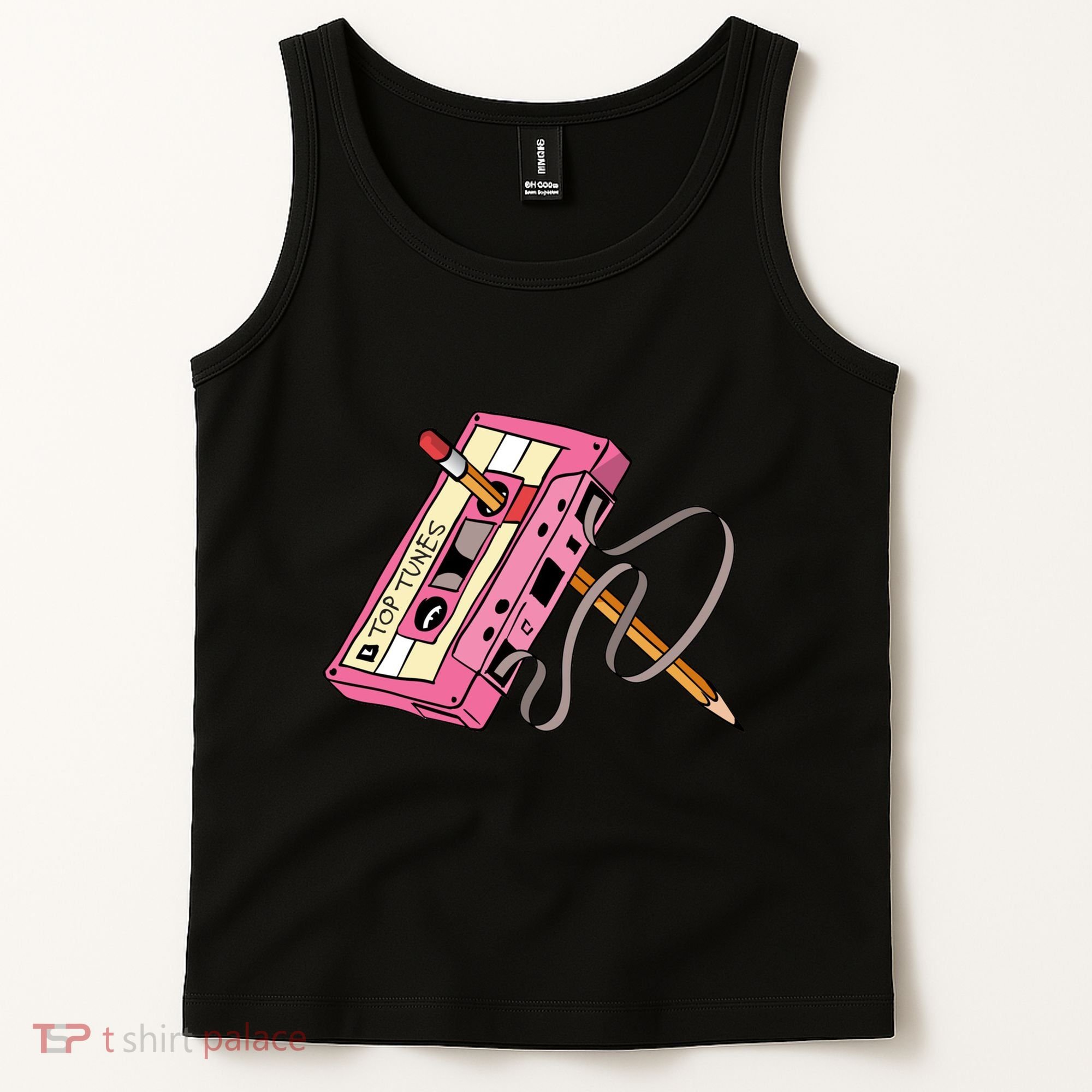 Top Tunes Retro 80s Back To School Tank Top