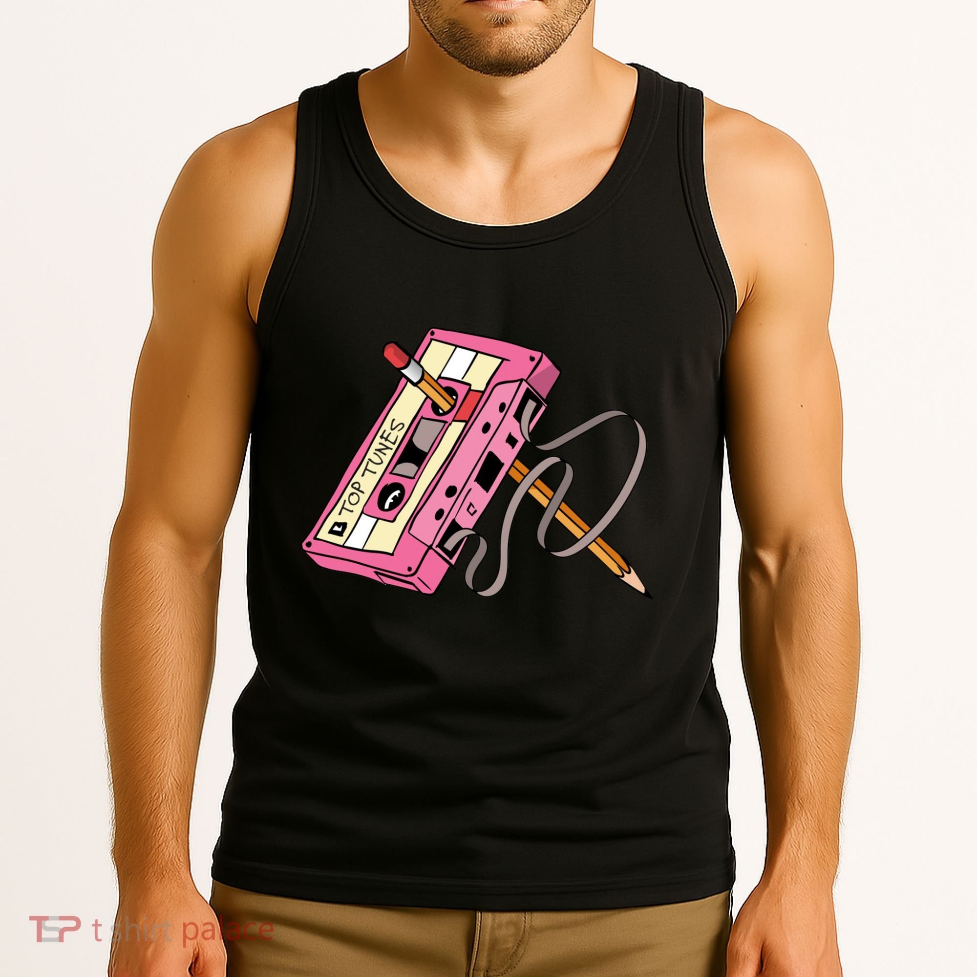 Top Tunes Retro 80s Back To School Tank Top