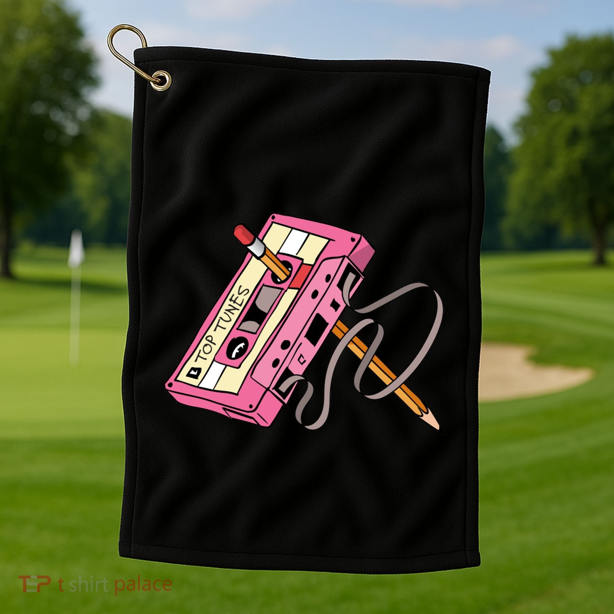 Top Tunes Retro 80s Back To School Golf Towel