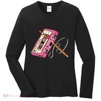 Top Tunes Retro 80s Back To School Women's Long Sleeve Shirt thumb 0