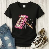 Top Tunes Retro 80s Back To School Women's T-Shirt thumb 3