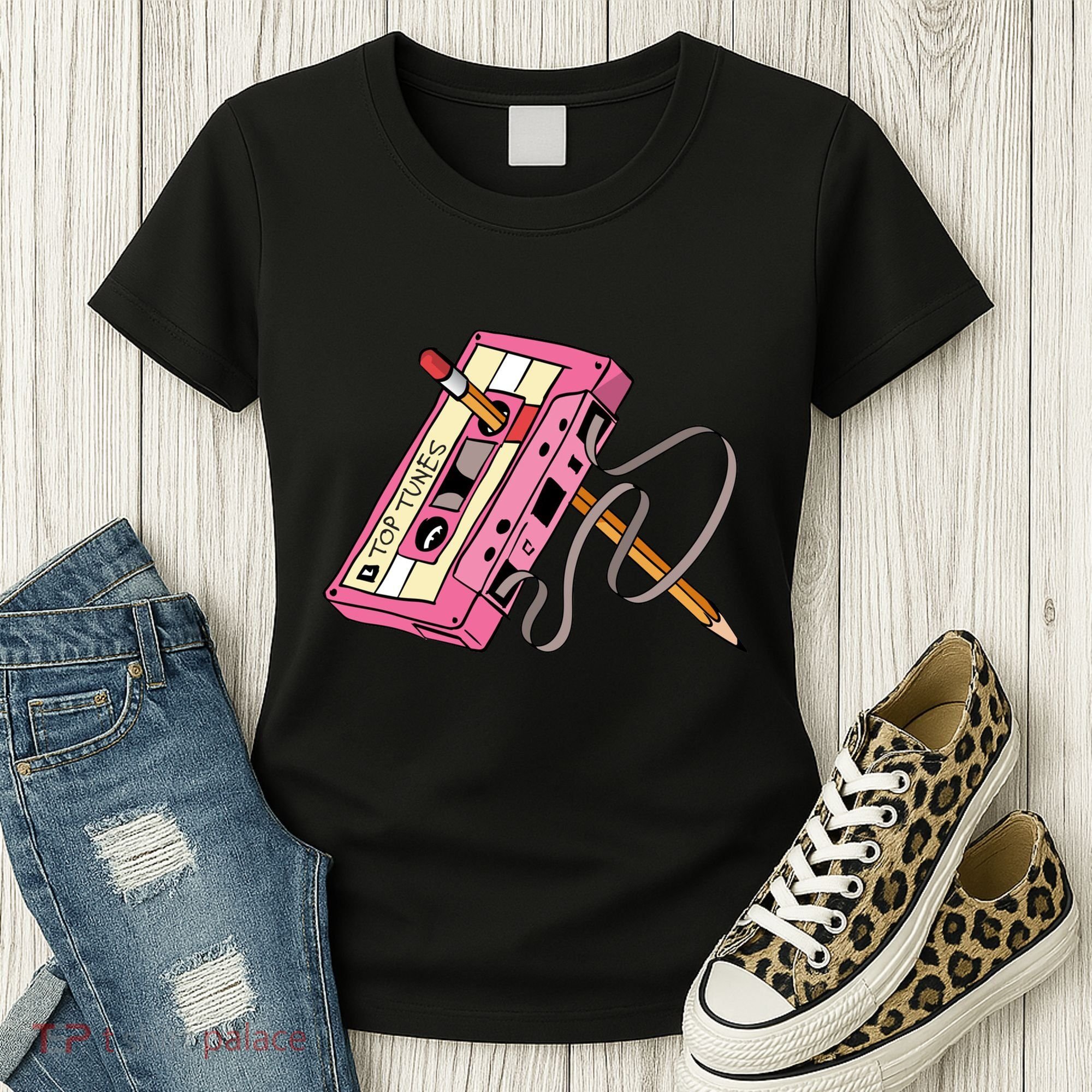 Top Tunes Retro 80s Back To School Women's T-Shirt