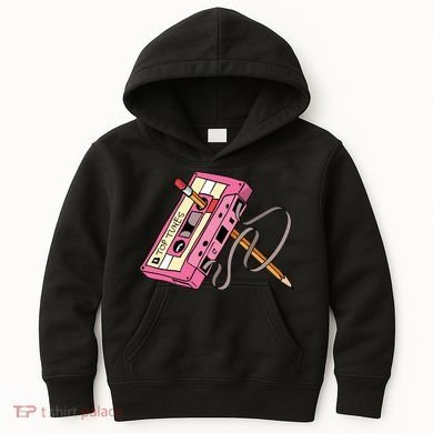 Top Tunes Retro 80s Back To School Kids Hoodie
