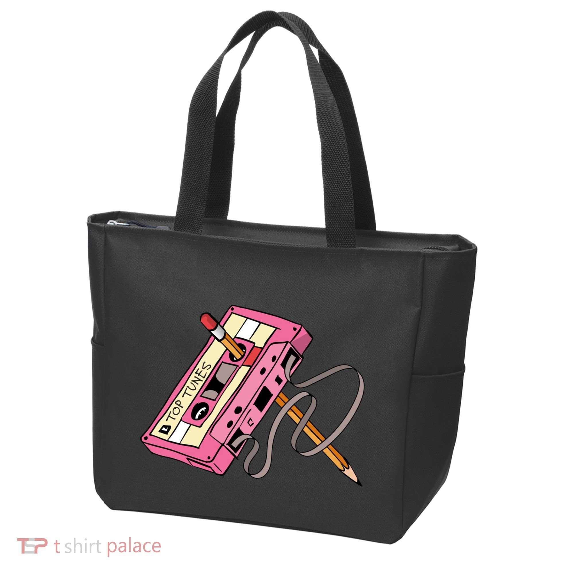 Top Tunes Retro 80s Back To School Tote Bag