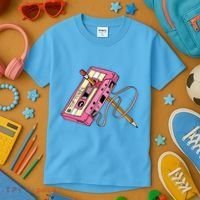 Top Tunes Retro 80s Back To School Kids T-Shirt thumb 3