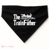 The Trainfather  Railroad Model Train Collector Conductor USA-Made Doggie Bandana thumb 0