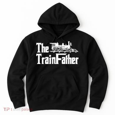 The Trainfather  Railroad Model Train Collector Conductor Hoodie