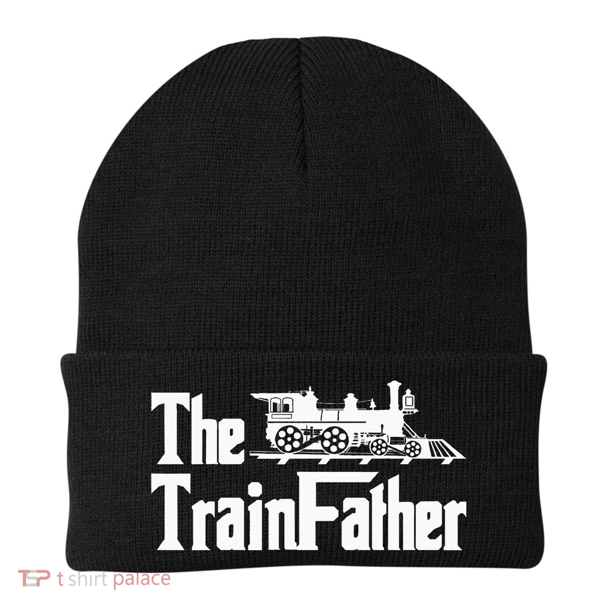 The Trainfather  Railroad Model Train Collector Conductor Beanie