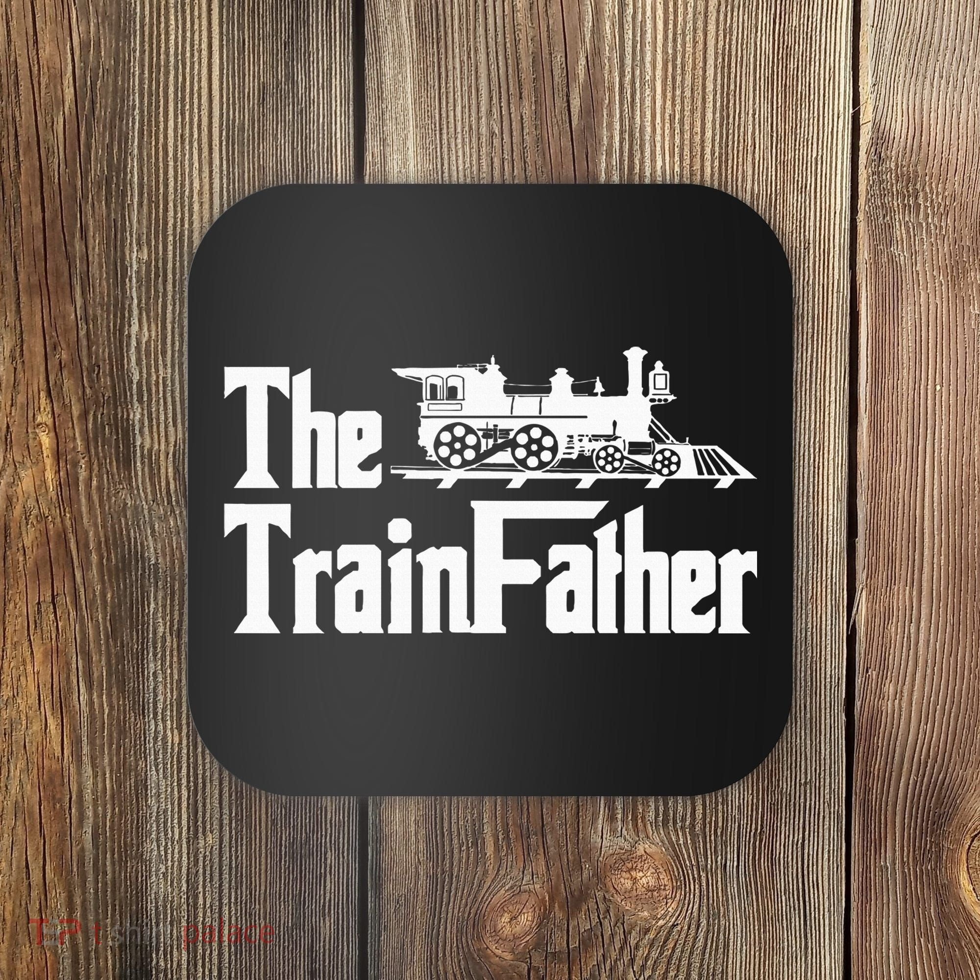 The Trainfather  Railroad Model Train Collector Conductor Coaster
