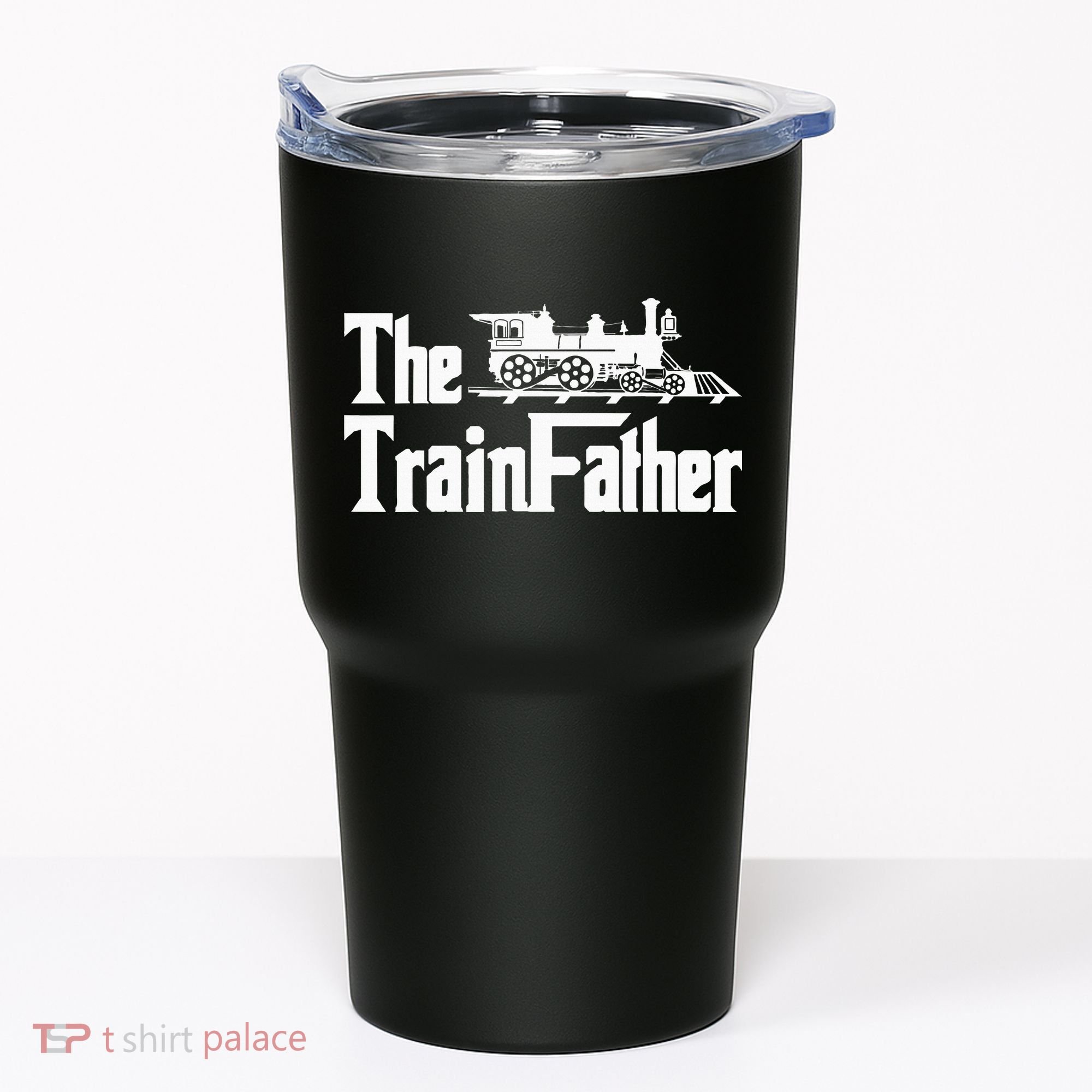 The Trainfather  Railroad Model Train Collector Conductor Tumbler