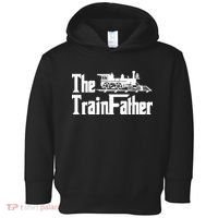 The Trainfather  Railroad Model Train Collector Conductor Toddler Hoodie thumb 0