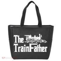 The Trainfather  Railroad Model Train Collector Conductor Tote Bag thumb 0