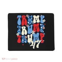 Trump2024ElectionGroovyRetro4thOfJulyDonaldTrump47 Mousepad thumb 0