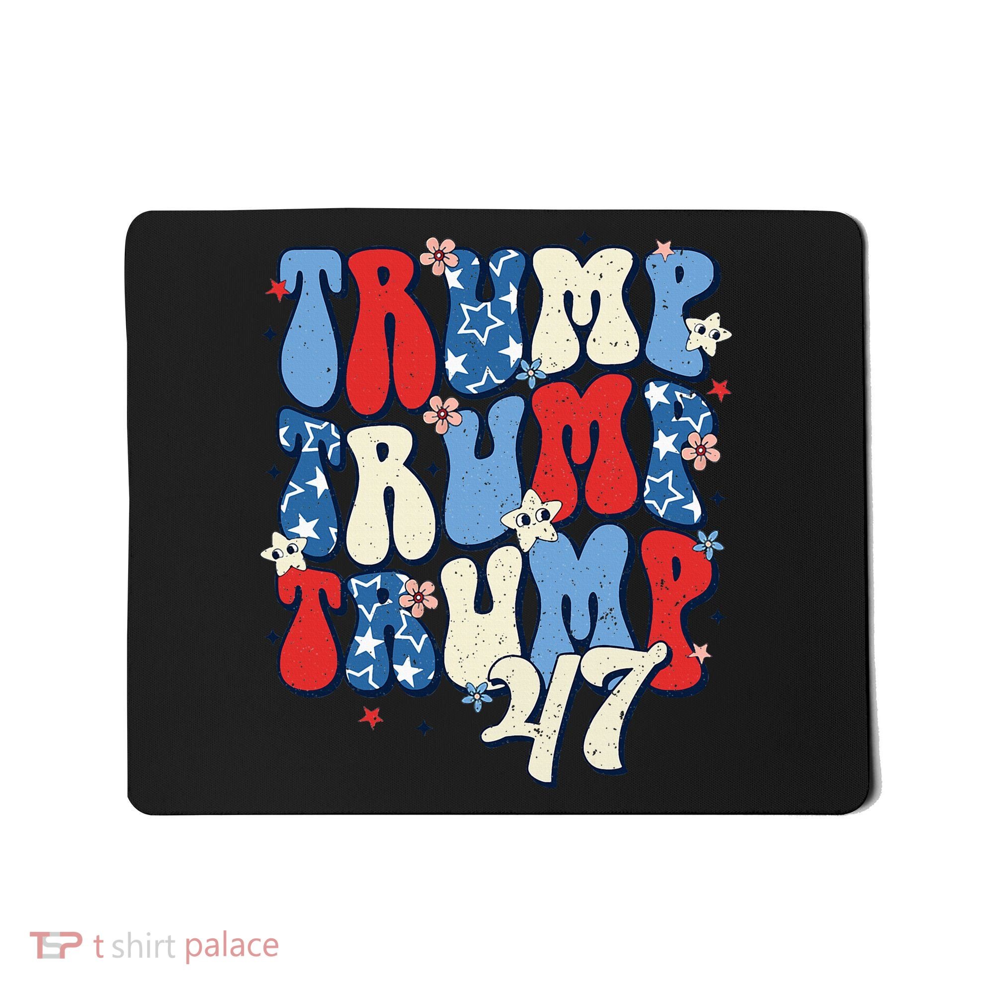 Trump2024ElectionGroovyRetro4thOfJulyDonaldTrump47 Mousepad