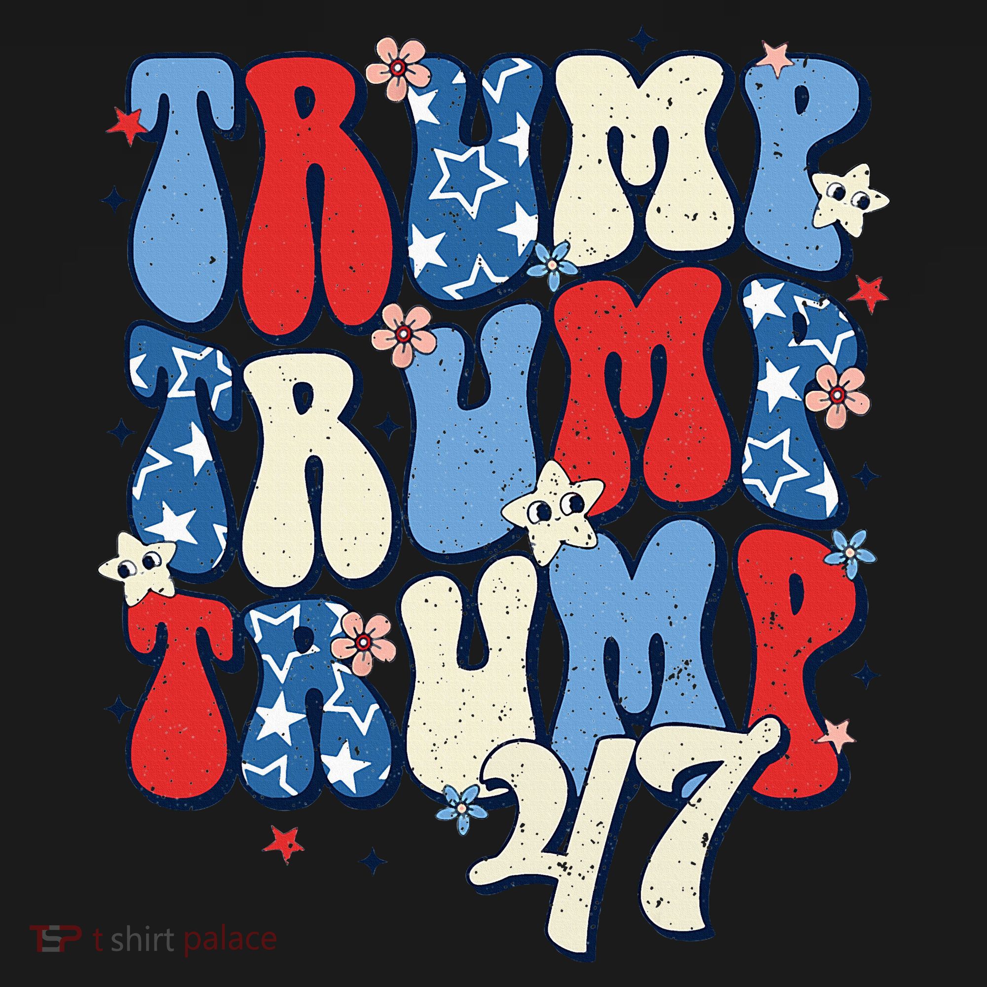 Trump2024ElectionGroovyRetro4thOfJulyDonaldTrump47 Mousepad