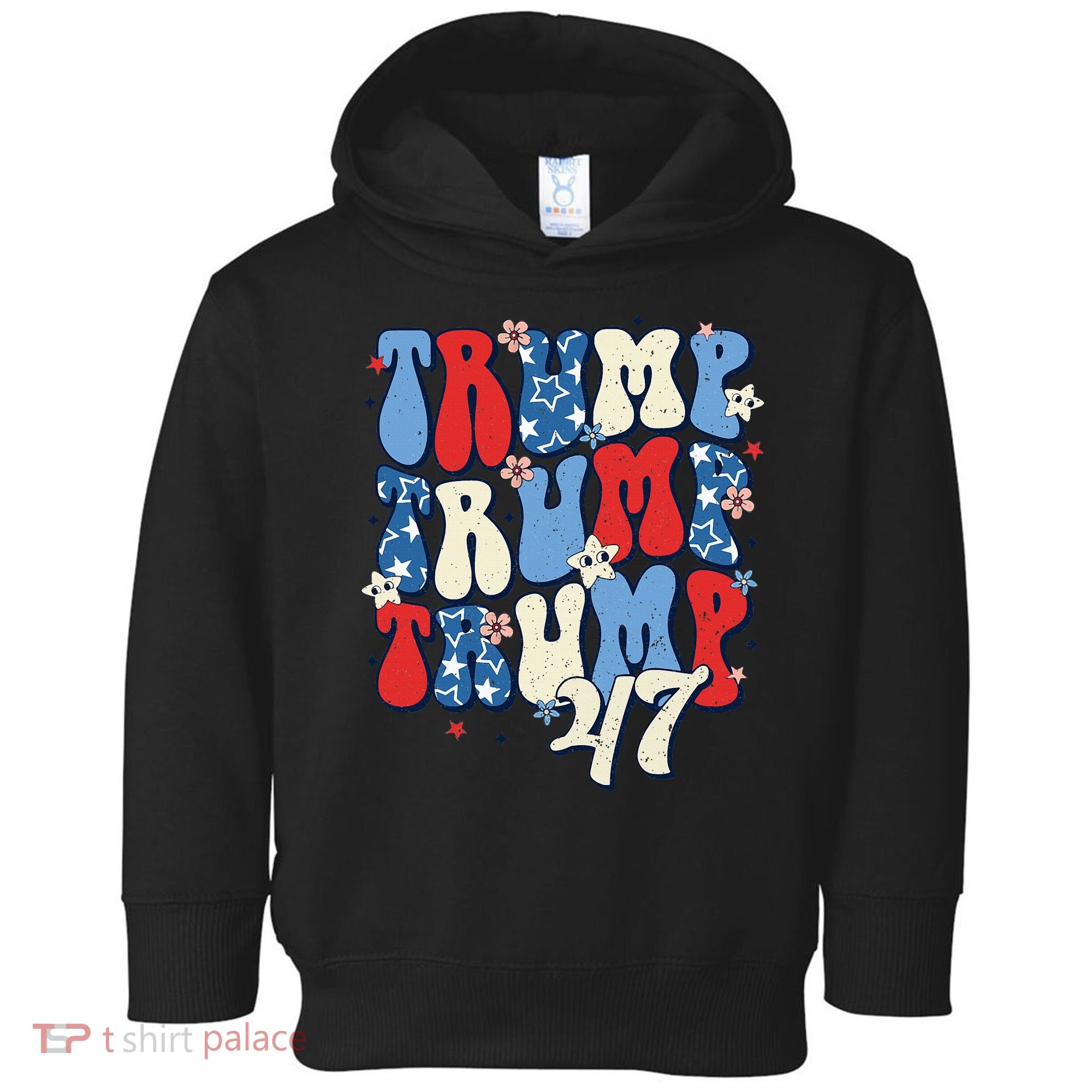 Trump2024ElectionGroovyRetro4thOfJulyDonaldTrump47 Toddler Hoodie