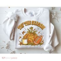 Tis The Season Football Pumpkin Sweatshirt thumb 2
