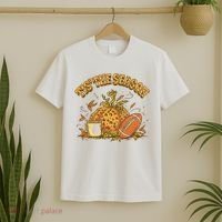 Tis The Season Football Pumpkin T-Shirt thumb 2