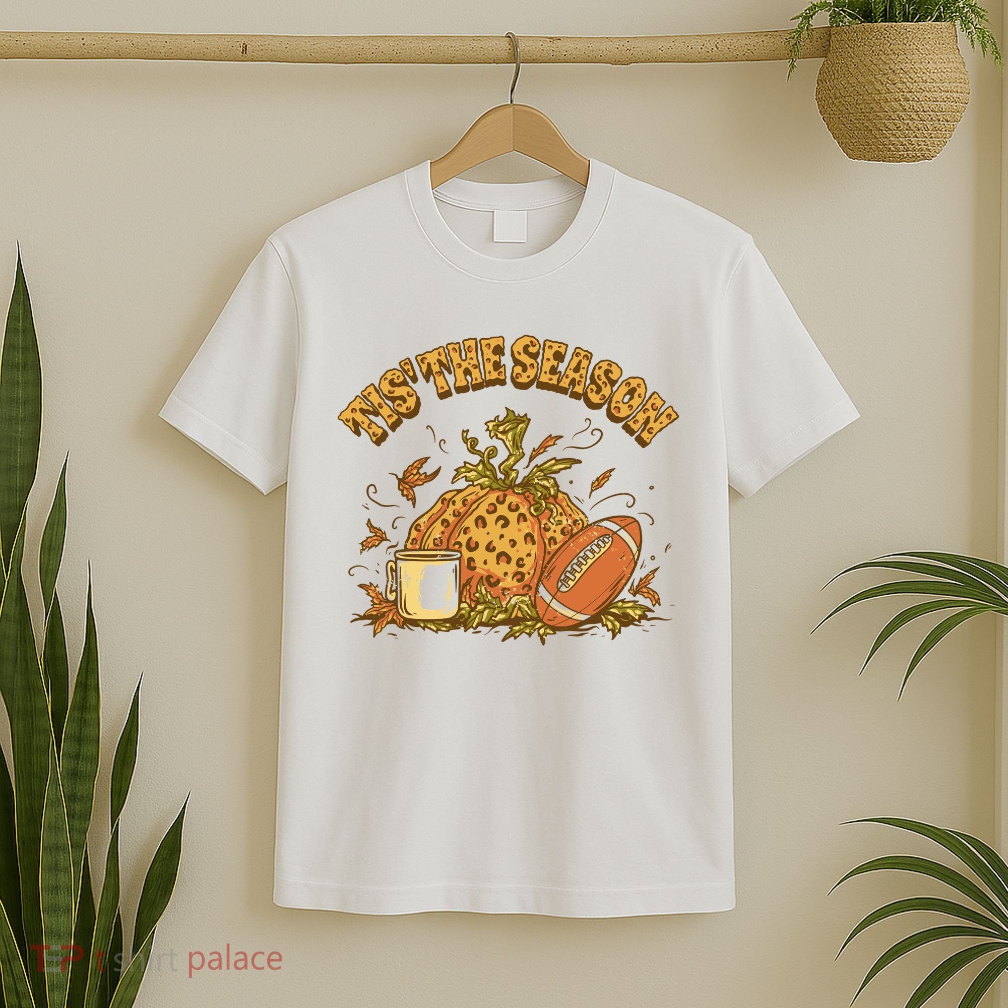 Tis The Season Football Pumpkin T-Shirt